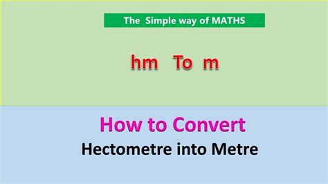 convert hectometer to meter